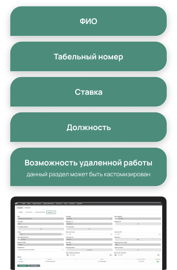 карточка сотрудника